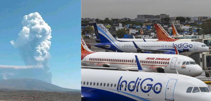 Ethiopia Volcano Ash : विस्फोट का असर भारत में, राख के गुबार से सात इंटरनेशनल फ्लाइट्स रद्द, कई में देरी