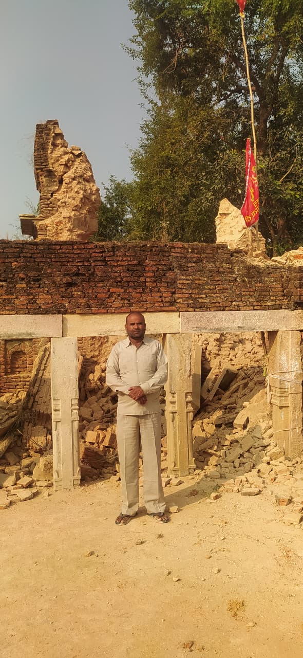 बसंतपुर गाँव के प्राचीन ठाकुरबारी का गुम्बद ध्वस्त, जीर्णोद्धार को लेकर ग्रामीणों में चिंता