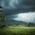 Monsoon 2026 update with dark clouds and rainfall forecast showing possible revival of monsoon between 18 and 25 July