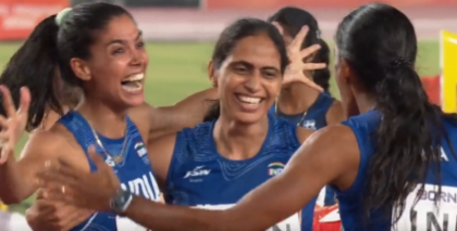 भारत की महिला 4×400 मीटर रिले टीम ने जीता गोल्ड