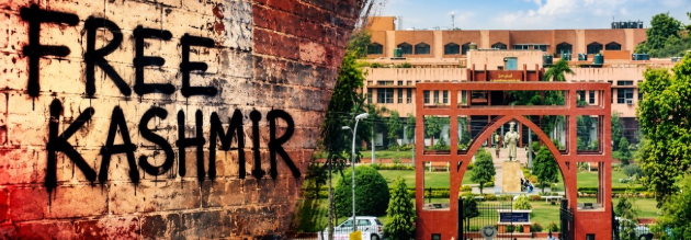 जामिया मिल्लिया इस्लामिया में छात्र संघ चुनाव की मांग को लेकर प्रदर्शन