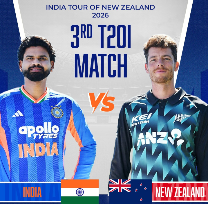 India vs New Zealand 3rd T20 2026